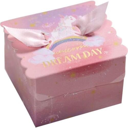 5PCS Paperboard Square Candy Box Wedding Decoration Packing Box Wedding Souvenir Box for Packaging Party Decoration Accessories