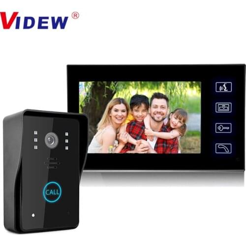 7 Inch Video Doorbell Intercom System 6 Wired Doorbell Camera Home Door Bell Night Vision Door Entry for Villa Apartment