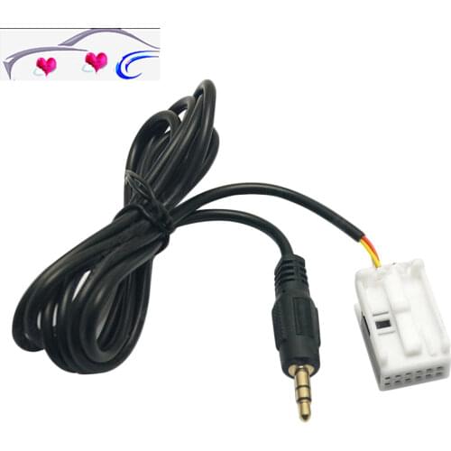 2021 CD Changer 3.5MM Audio Aux Cable For Peugeot 307 308 Citroen C4 RD4 12Pin Car Styling Parts