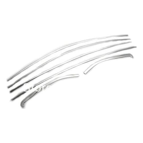Car Styling Chrome Side Window Top Trim Set For Nissan Versa / Pulsar / Sunny Sedan 2012 Up