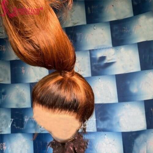 Ambition Brazilian Straight Human Hair Lace Wigs Pre plucked 13x4 Lace Frontal Wigs for Women Glueless Lace Wigs Bleached Knots