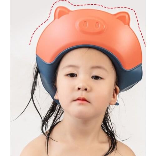 Childrens Shampoo Cap Safety Shampoo Shower Bath Protection Soft Cap Hat for Baby Shampoo Hair Shield Children Shower Hat Kids