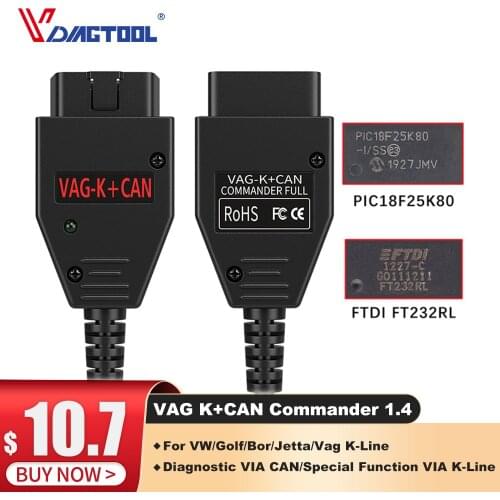For Vag K Can Commander 1.4 Ftdi Ft232Rl Pic18F25K80 Obd2 Scanner Diagnostic Tool for Vw for Golf/bor for Jetta for Vag K-Line