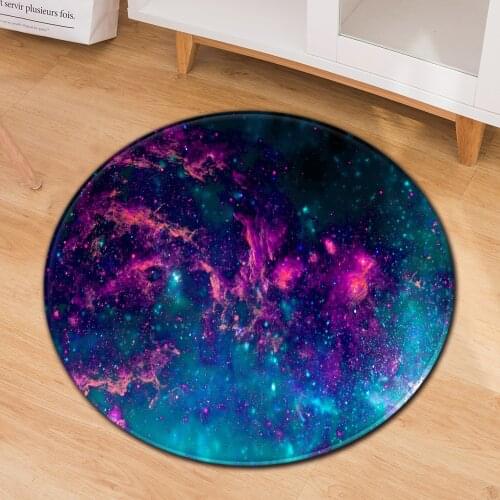 Modern Creative Printing Round Floor Mat Rugs Living Room Office Chair Mat Door Carpet Door Step Mat Rugs For Bedroom