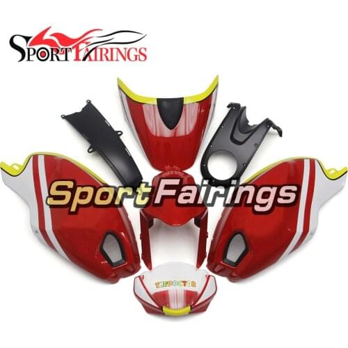 Red Yellow Fairings for Ducati Motorcycle 696 796 795 M1000 M1100 2009 - 2011 Body Kit Plastic ABS Panels Injection Carenes New