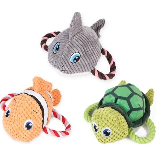 Creative New Products Pet Supplies Plush Vocal Small and Medium-sized Dogs Molar Teeth Cleaning Dogs Cartoon Pet Toys