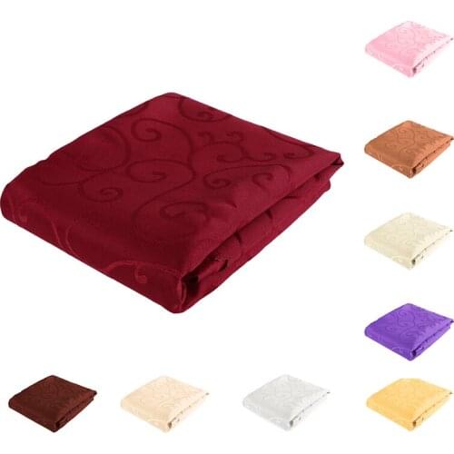 40 inch Round Table Cover Tablecloth Wedding Banquet Party Polyester Red wine