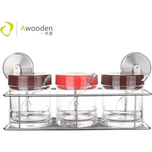 Kitchen spice rack, herb storage organizer for kitchen, premium stainless steel kitchen organizer bottle shelves hanging spice