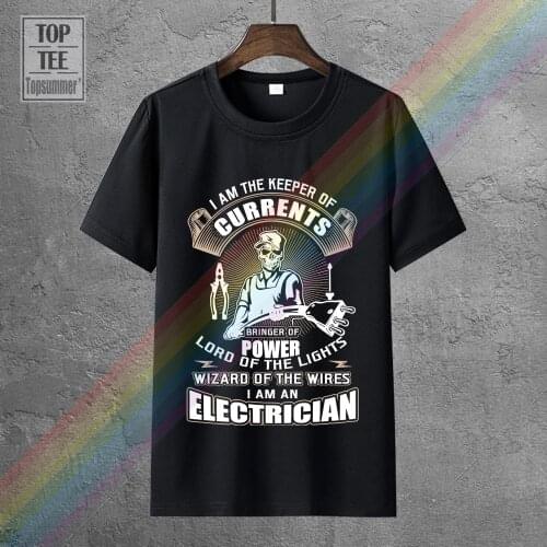Male Best Selling T Shirt I Am The Keeper Of Currents Electrician Funny T Shirt