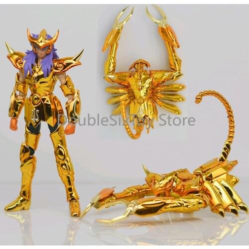 SG Model Mini Saint Cloth Myth DDP EX Gold Saint Milo Scorpio With Object 100mm Metal Armor Action Figure Toy D.D.P Size