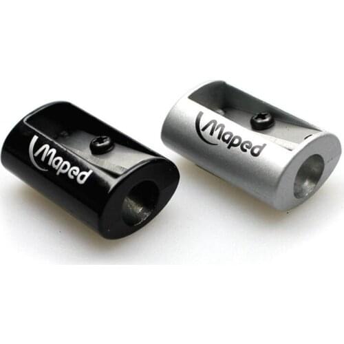 Mini Alloy Pencil Sharpener Metal pencil sharpener single apontador de lapis escolar 2.5*1.7*1.2cm 2Pcs/Lot