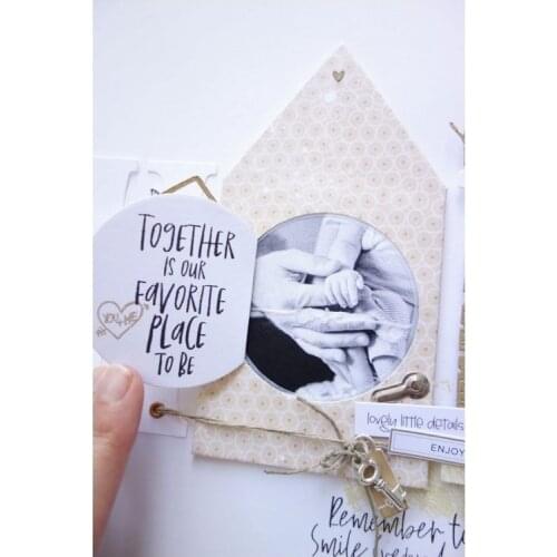 Mmao Crafts Metal Steel Cutting Dies New House letter decoration Stencil For DIY Scrapbooking Paper/photo Cards Embossing Dies