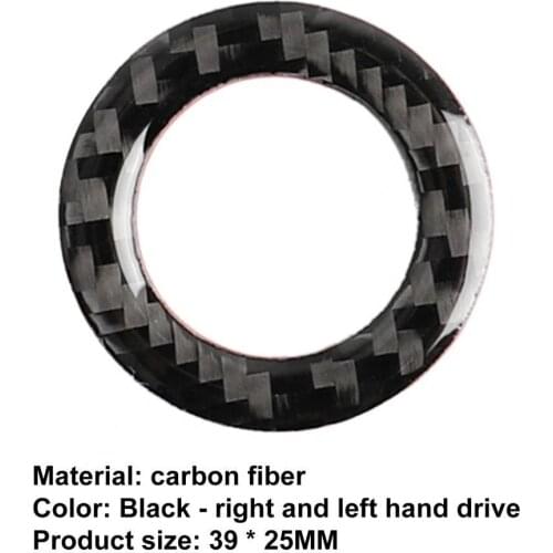 Engine Switch Sticker Waterproof Dust-proof Carbon Fiber Self-adhesive Start Stop Engine Button Cover for Infiniti Q50 Q60 QX60