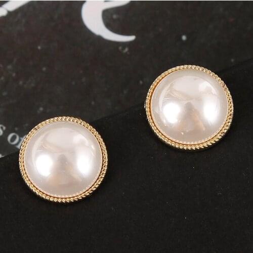 2021 New Aros Brincos Para As Mulheres Korean Fashion Pearl Contracted Highlighting Earrings Character Joker Earring Ornaments