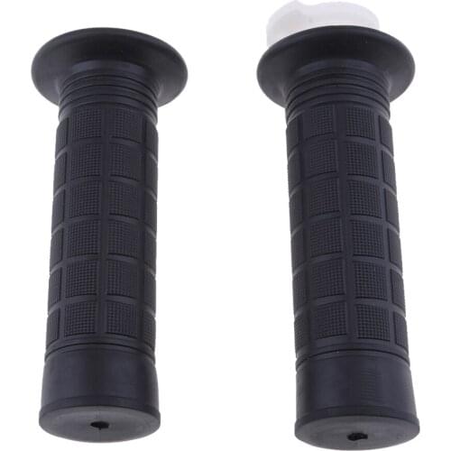 7/8" Twist Throttle Hand Grips For ATV Quad Dirt Bike Motorcycle - Black