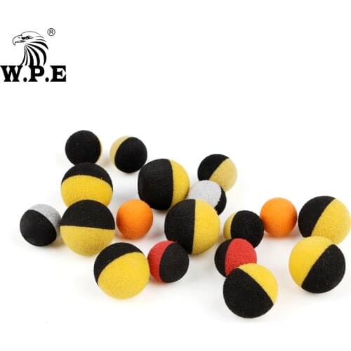W.P.E 8pcs/10pcs Carp Fishing Bait Foam Color Balls Pop Up Boilies Feeder Method Hair Rig Soft Fishing Lure Fishing Tackle Pesca