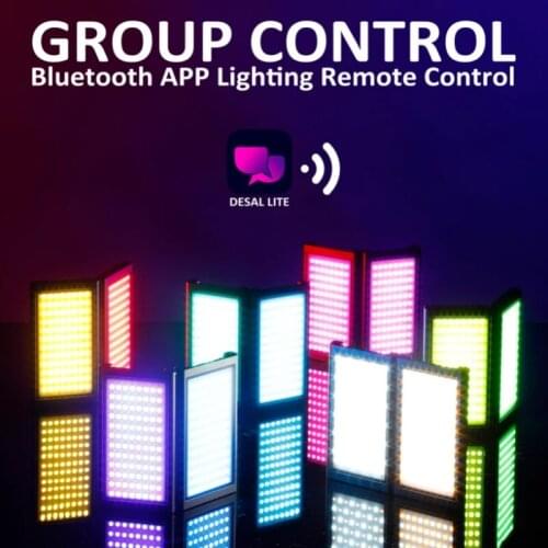 Falcon Eyes 24W F7 Fold Pocket RGB LED Light Android & iOS APP Control Adsorbable For Video/Youtube/Vlog Photography Fill Lamp