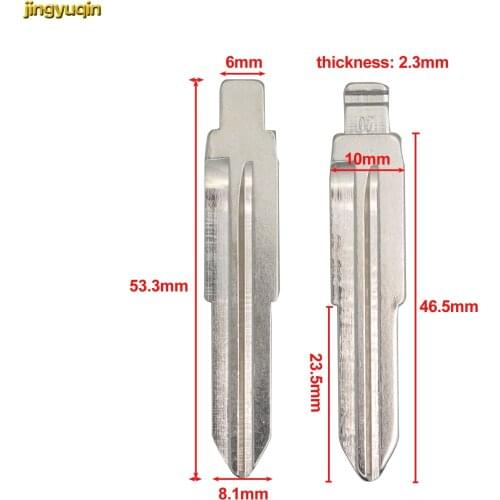 Jingyuqin 07# 52# Flip Folding Remote Car Key Blade For Suzuki Swift Isuzu No.07 52 Uncut Blank Replacement