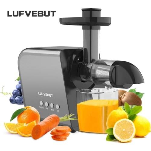 Orange Squeezer Juicer LUFVEBUT Extractor Fruit and Vegetable Juice Quiet Motor Lemon Manual Blender Slow Masticating Juicer