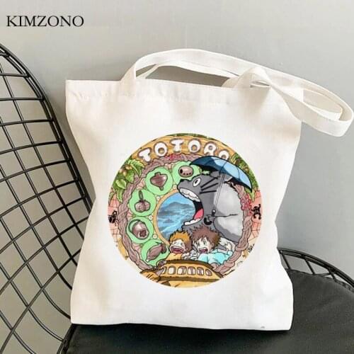 Totoro shopping bag shopper handbag bolso jute bag shopper grocery bag boodschappentas cloth shoping bolsas reutilizables grab