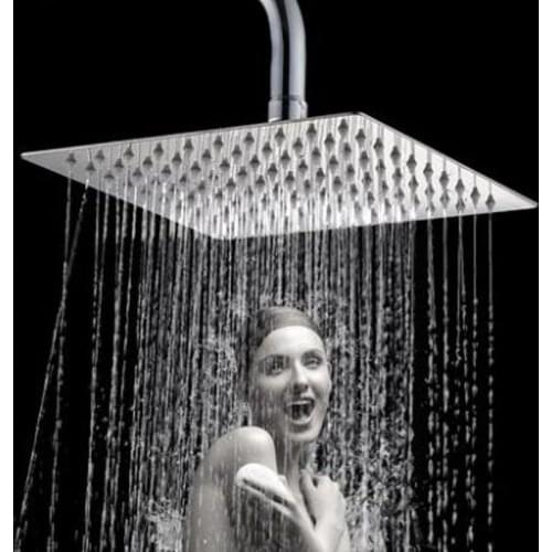 Light Luxury 4/6/8inch Wall Mounted Stainless Steel Rainfall Shower Set Bathroom Shower Head Top Sprayer Kit Bath Accessories