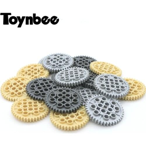 Technic Parts Gear 40 Tooth Cog Building Blocks 100pcs/lot Cross Pin Huller Hole Z40 Toys For Children Compatible Technic 34432