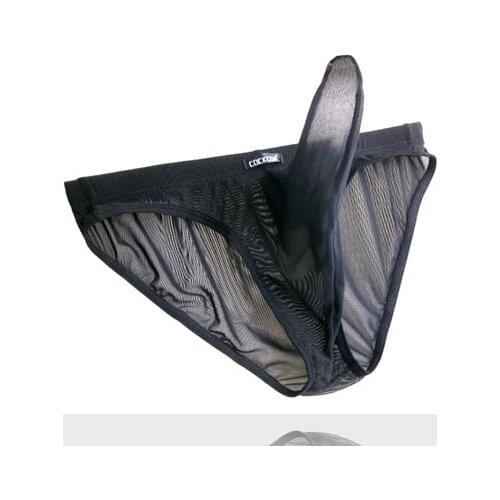 2017 Mix-Colors Mens thong Super Sexy Comfortable Mesh Bikini Pouch Long Penis Sleeve Smooth briefs underwear