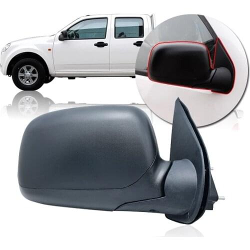 Left/Right Outer Rearview Mirror Assembly (Manual Back Black Linen) For Great Wall WINGLE OEM:8202200-P00-C2 8202100-P00-C2