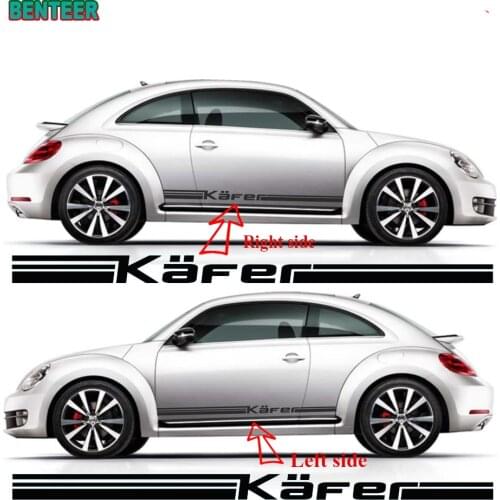 2pcs car body sticker For Volkswagen Beetle kafer