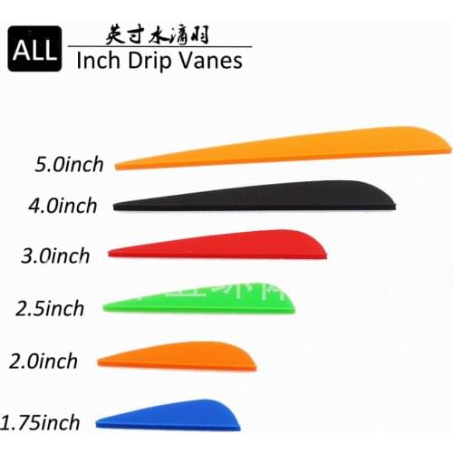 3.0 Inch TPU Drip Vane 9 Colors 3pcs 0.45g Each Piece Shape Recover 3 Seconds in 85 Centi Degree Hot Water