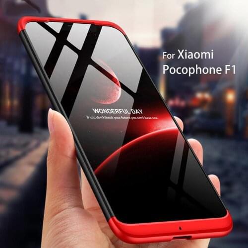3-in-1 Case 360 For Xiaomi redmi 9 note 9 pro 8 pro Phone Case Hard For Xiaomi Poco X3 Note 7 Cover Tempered Glass Case Cover