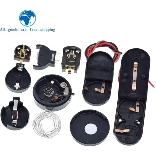 TZT 10PCS Battery Button Cell Holder Socket Case CR2032 cr2032 battery holder 2032