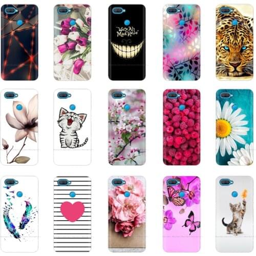 For OPPO A12 Case 6.22" Soft Silicon TPU Case Flower Floral Painted Back Cover For Oppo A 12 OppoA12 CPH2083 A12 2020 Case Capa