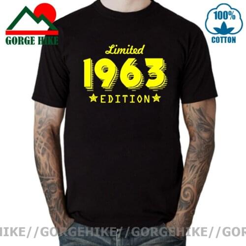 3D Print 1963 Limited Edition Gold Design Mens Black T-shirt Cool Casual pride t shirt men Unisex New Fashion tshirt Loose Size