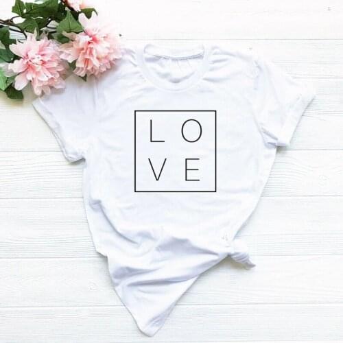 Unisex Love Letter Harajuku T-Shirt Casual Valentines Day Slogan Tee Funny Cotton Graphic Love Grunge Vintage Tops Trendy shirt