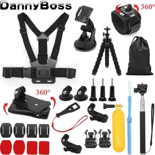 Chest Strap Head Strap Scution Accessories Kit For Gopro Hero 8 7 6 5 for EKEN5000 EKEN7000 4K Action Camera Accessories