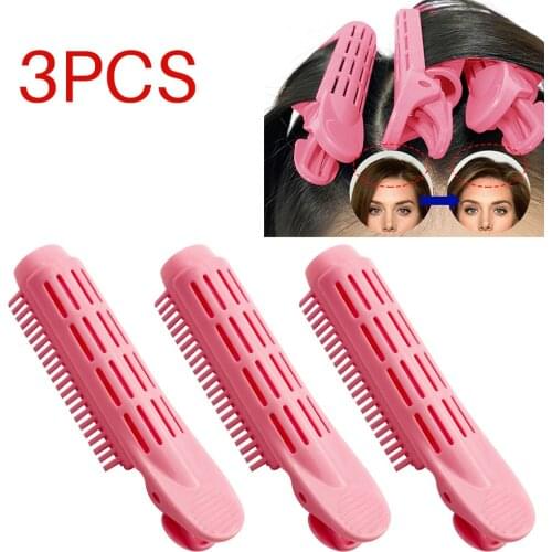 3PCS Hair Curler Clips Clamps Roots Perm Rods Styling Rollers Fluffy DIY Hair Tools Lightweight Easily Carrying Hair Part