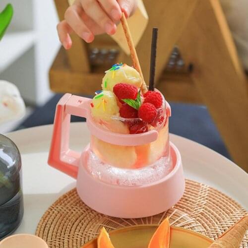 Creative Colorful Ice Cup Mold Iced Drink Cup Beer Fruit Dessert Ice Cream Drinkware Iced Mold Ice Cream Tool Drink Accessories