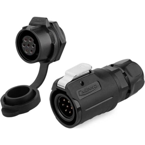 LP16 LP16 Plastic 2 3 4 5 6 7 8 9 Pin Power Industrial Circular Connector Outdoor IP67 Waterproof for Solar Power and Signal