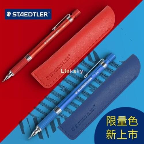 STAEDTLER 925 35 Limited edition mechanical pencil,China Red ,blue,Champagne Gold ,Features traditional knurled grip
