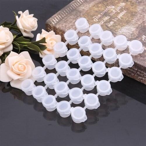 5Pcs/set 3 ml Empty Oil Painting Box Mini Palette Draw Pigment Pots Portable Storage Plastic Empty Box Sealing Container
