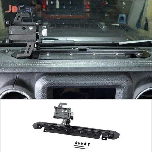 Aluminum Alloy Multifunctional Phone Bracket For Jeep Gladiator JT Mobile Phone Holder Stand For Jeep Wrangler JL 2018 Up