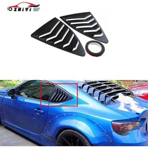Car Modification for Toyota 86 Tuyere for Subaru BRZ Special Window Decoration Side Tuyere Black and Carbon Fiber Pattern