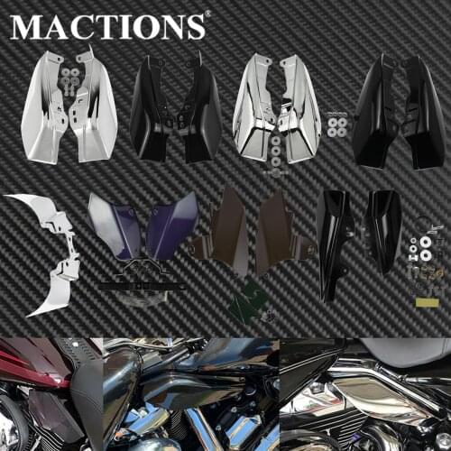 Motorcycle Mid-Frame Heat Shield Air Deflector For Harley Touring Street Road Glide Road King FLHR Softail FLSTF Dyna Fatboy FXD