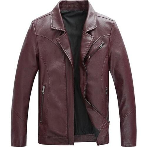 Men Brand New Casual Motorcycle Leather Jacket Coat Men PU Leather Jackets Jaqueta De Couro Masculina Leather Coats
