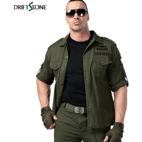 Men 101 Airborne Tactical Military Shirt Cotton Mens Combat Army Shirts Male Shirt camisa militar Plus Size Long Sleeve 4XL