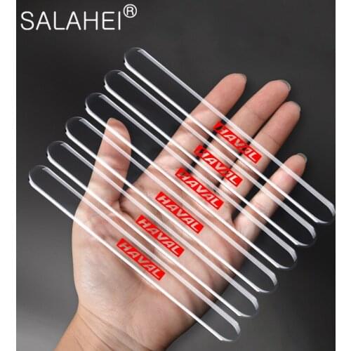 6Pcs Car Door Bumper Sticker Edge Anti-Scratch Protector For HAVAL H1 H2 H3 H5 H6 H7 H8 H9 M4 M6 Concept B COUPE F7x SC C30 C50