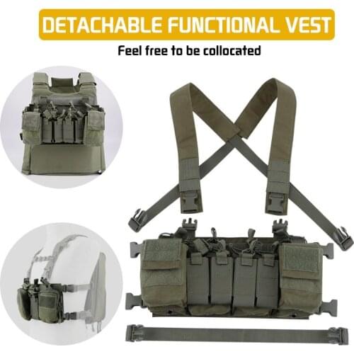 NEW WOSPORT Tactical Special Forces Multi-function Combat Backstrap Vest Light Vest