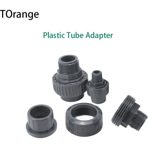 Plastic PVC 3/4" Male Thread 25mm Union Water Pipe Connector Plastic Tube Adapter Garden Irrigation Fittings 3/4 inch Parts 1Pcs