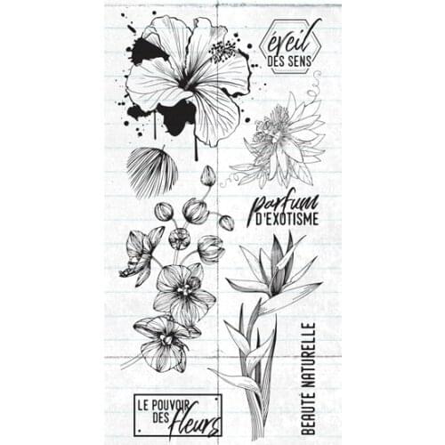 French Transparent Clear Silicone Stamp Seal for DIY scrapbooking photo album Decorative clear stamps A1033